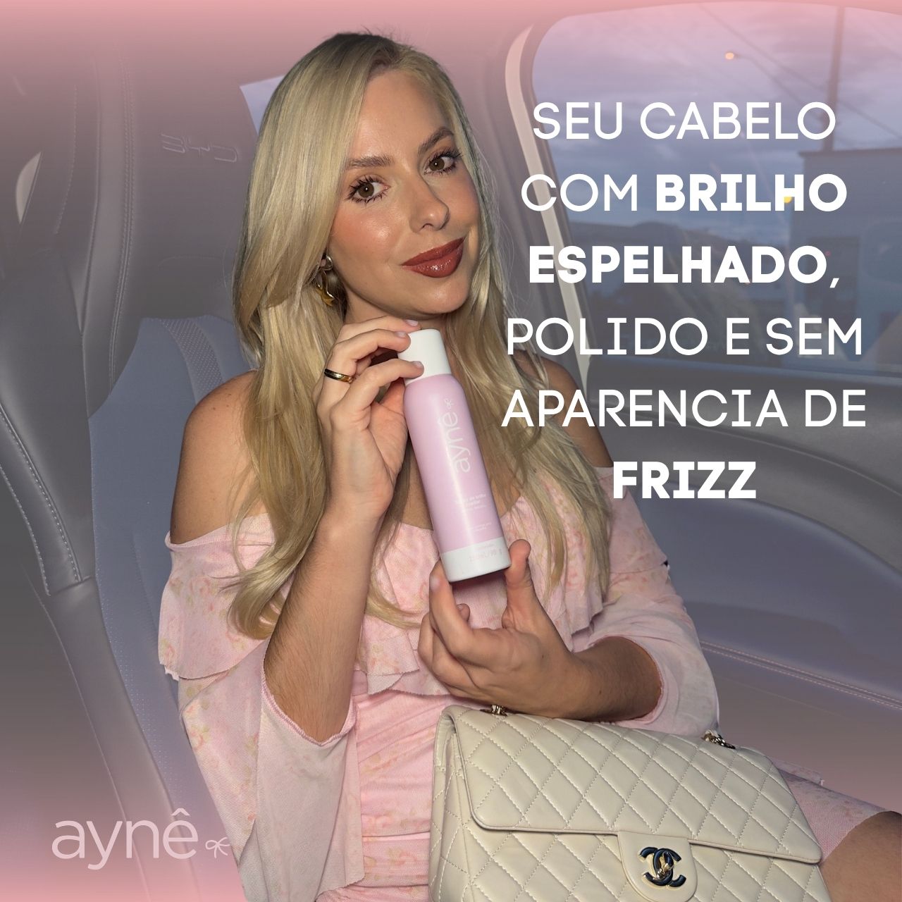 2 Sprays de Brilho Capilar Perfumado Aynê