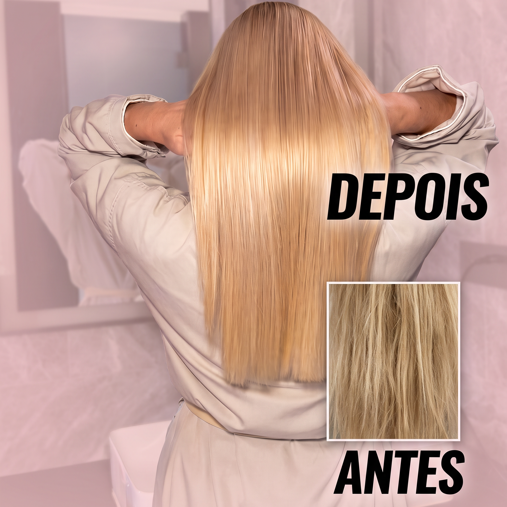 Coleção Hidra Glow - Shampoo + Máscara Capilar + Spray Finalizador Brilho sem frizz